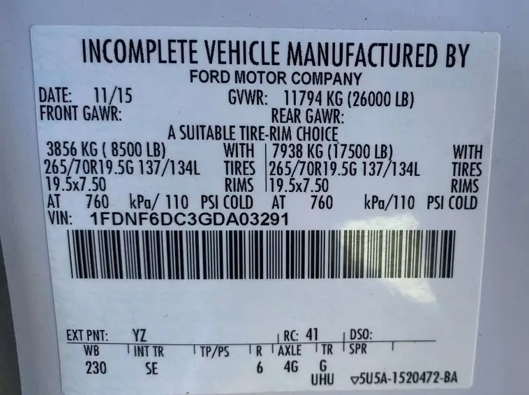 2016 Ford F650 Super Duty photo 48