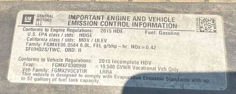 2015 Chevrolet Express photo 80