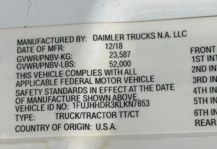 2019 Freightliner Cascadia photo 79