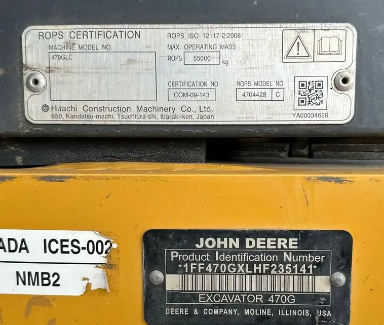 2017 John Deere 470G LC photo 109